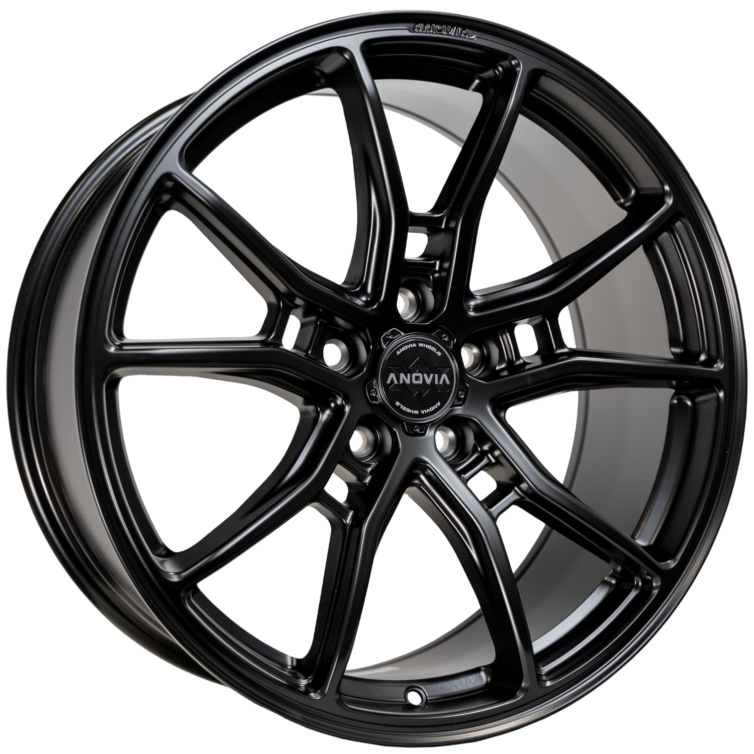 Satin Black Anovia AN-10 Wheels