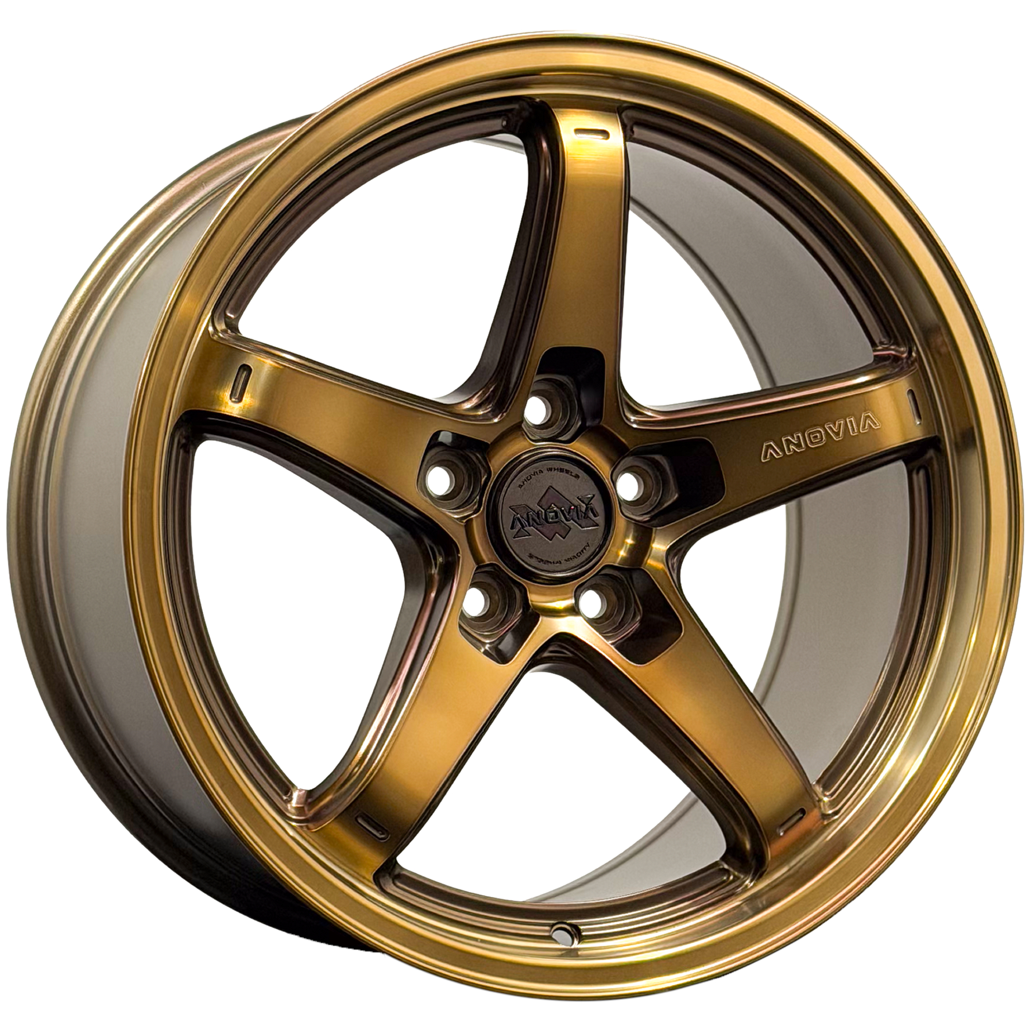 Bronze Machined Anovia AN-5S Wheels