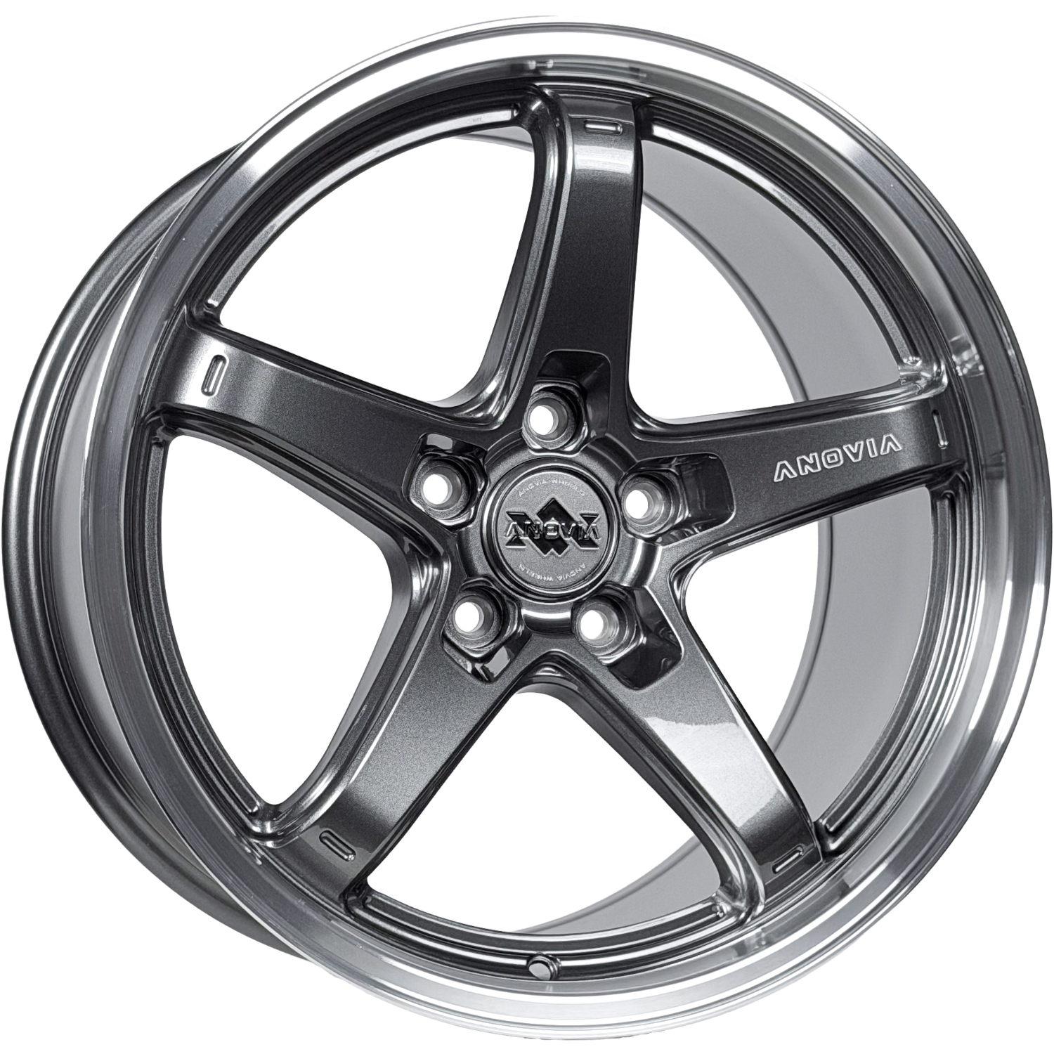 Gunmetal Machined Anovia AN-5S Wheels