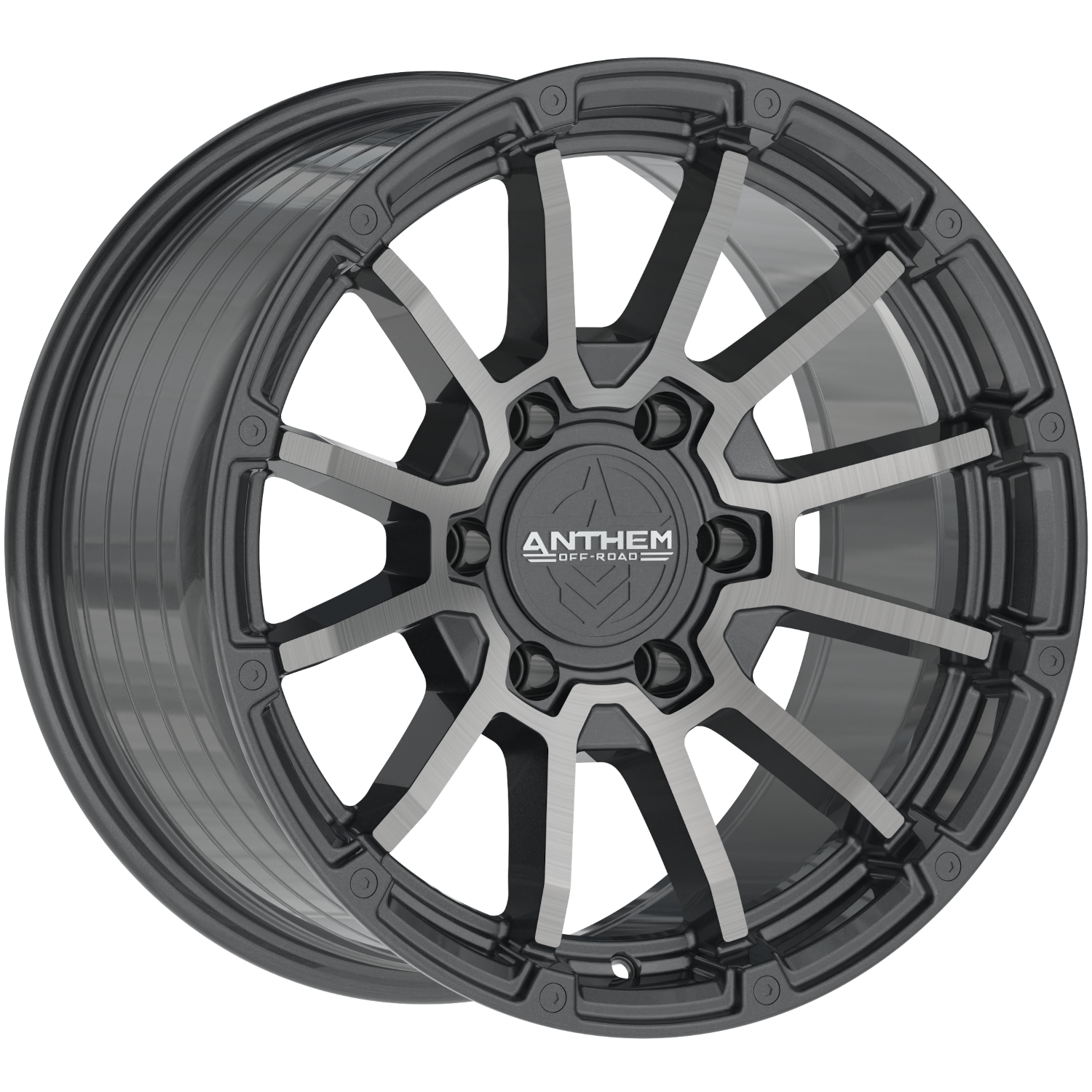Gunmetal Machined Anthem Off-Road Raider Wheels