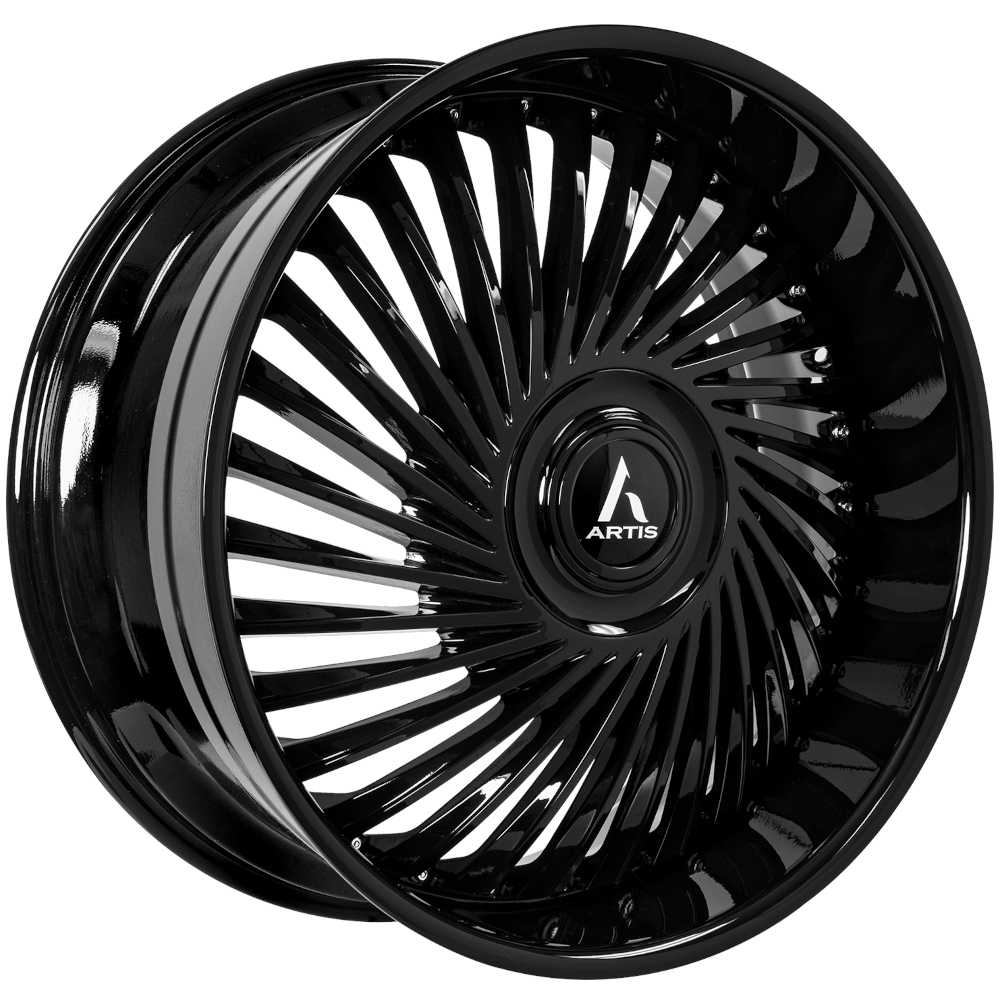 Gloss Black Artis Juicy XL Wheels
