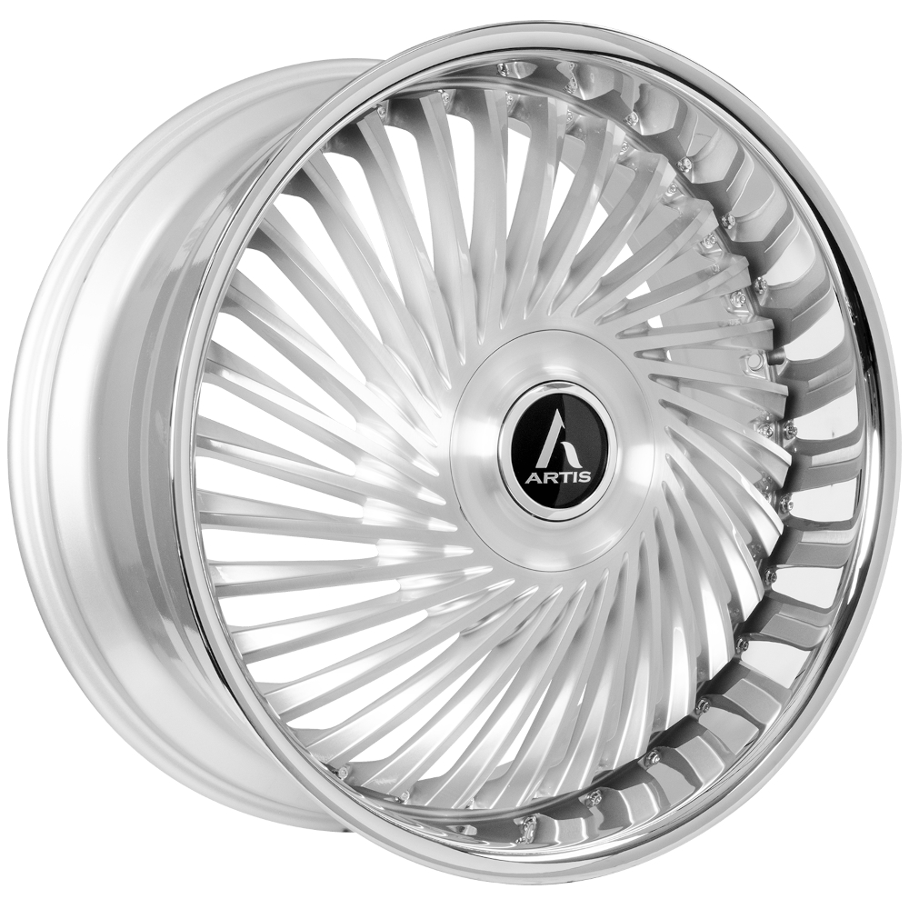 Silver Machined Artis Juicy XL Wheels