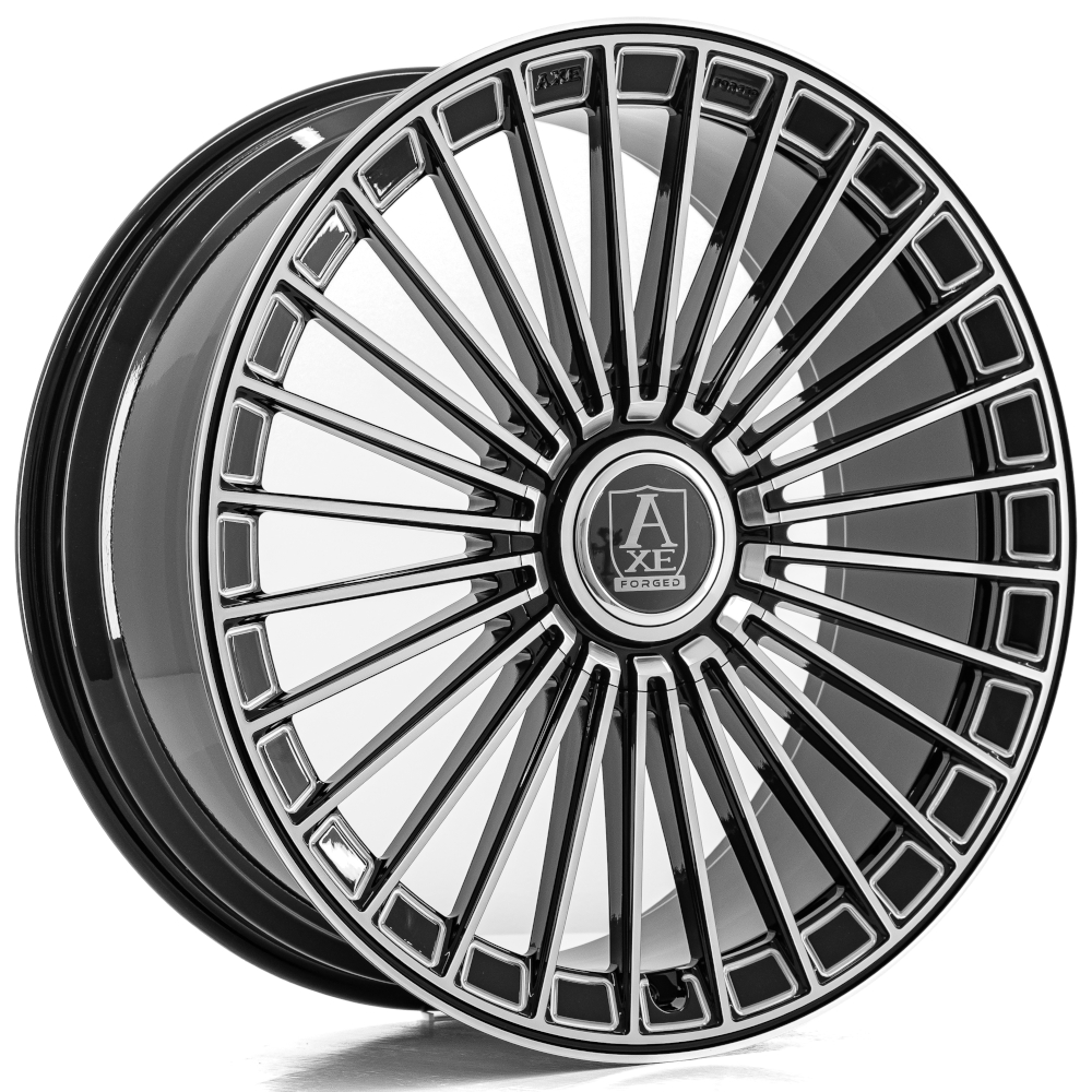 Black Polished Axe Forged FF4 Wheels
