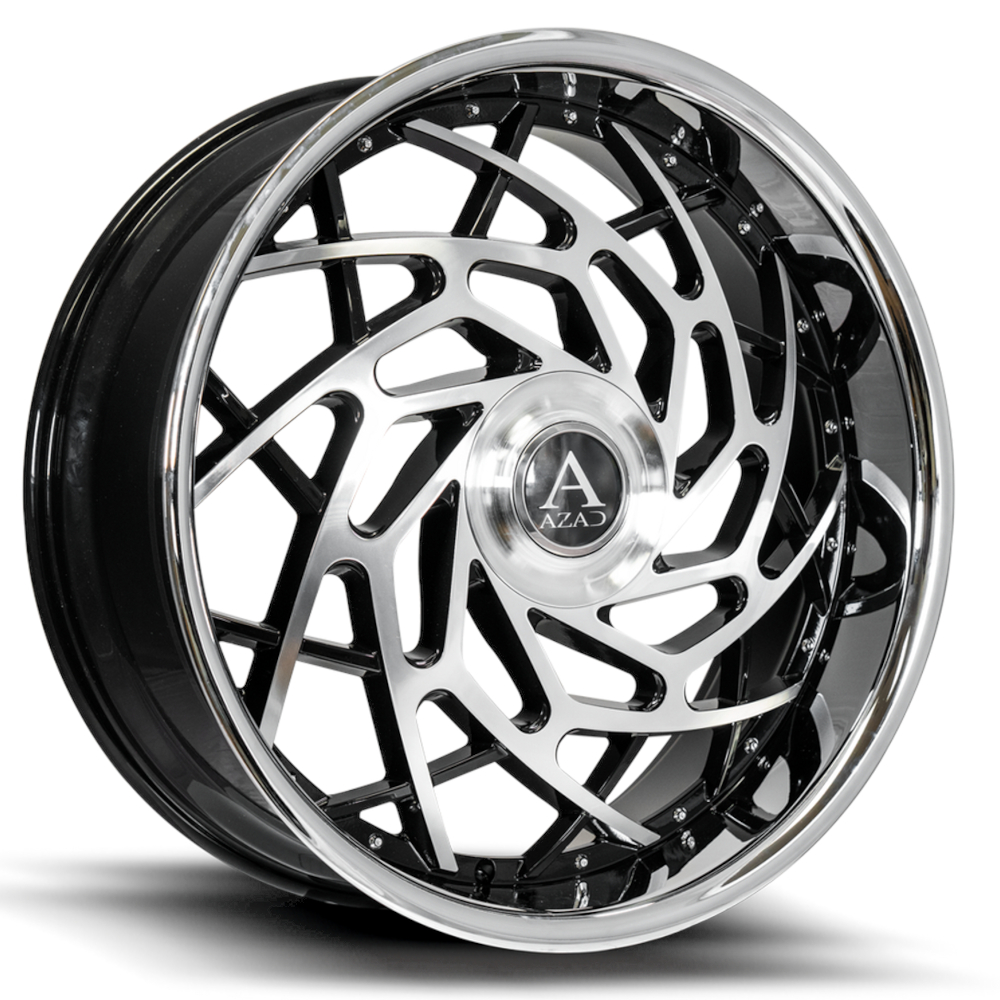 Black Machined Azad AZ Reign Wheels