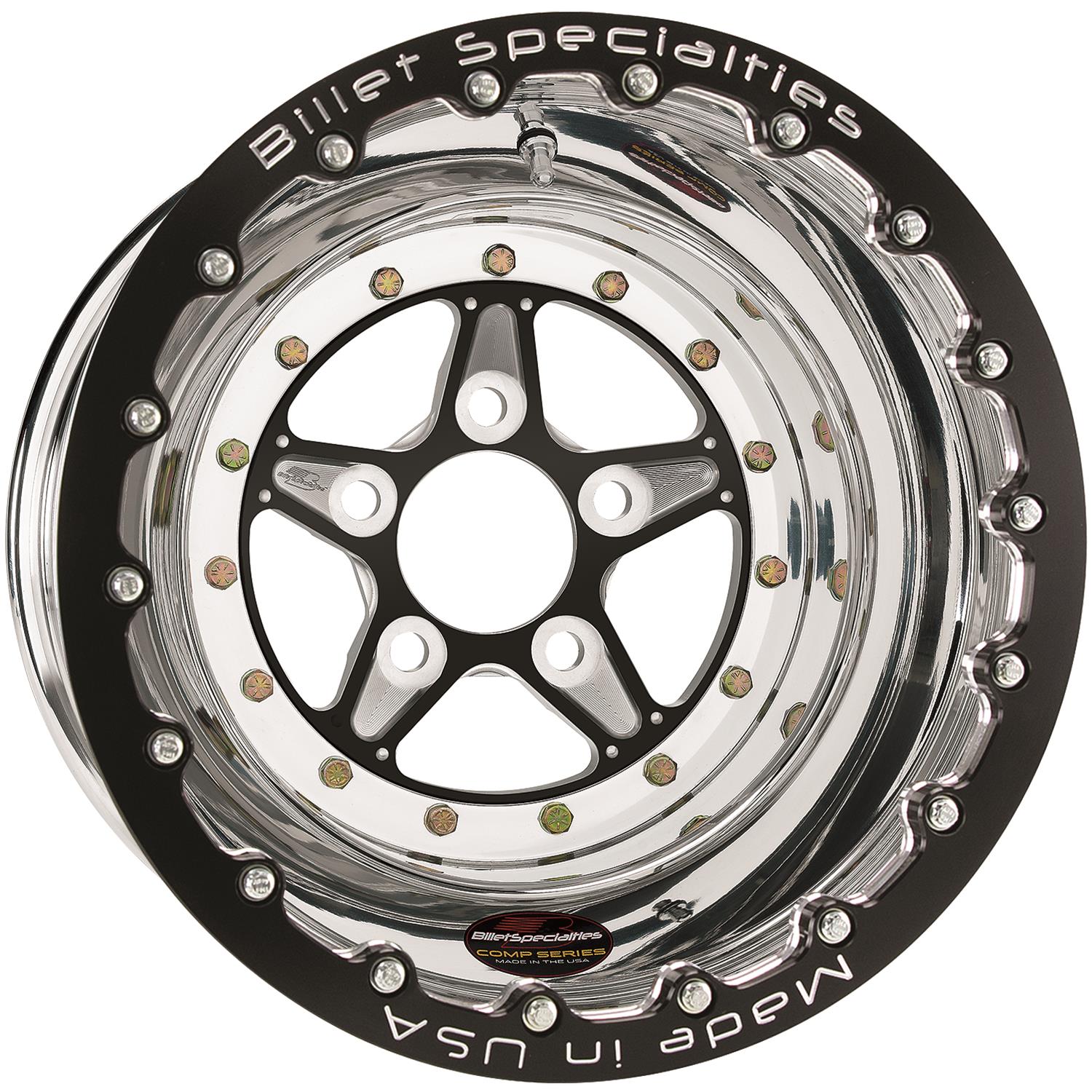 Black Beadlock Billet Specialties Comp 5 Series Wheels