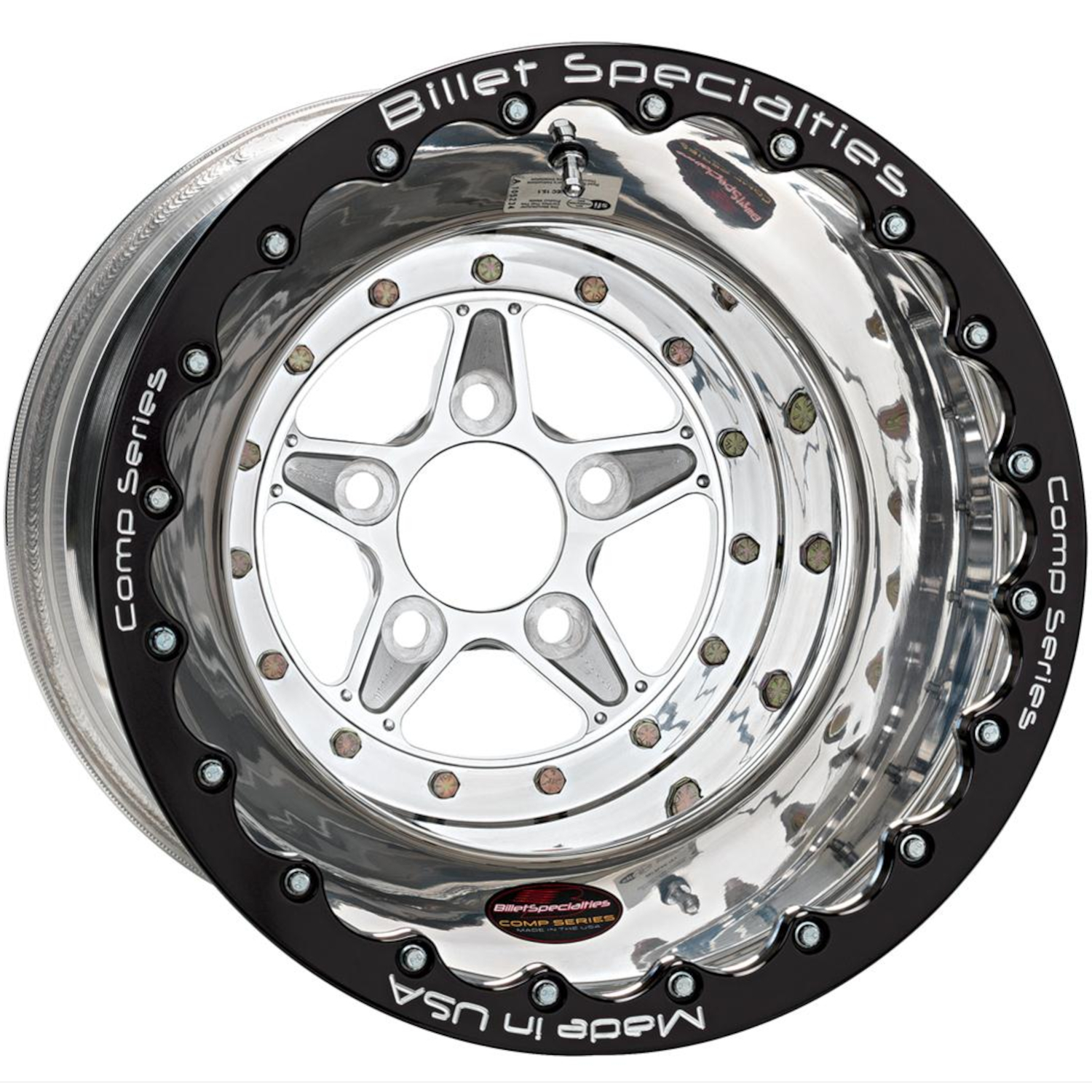 Polished Beadlock Billet Specialties Comp 5 Series Wheels