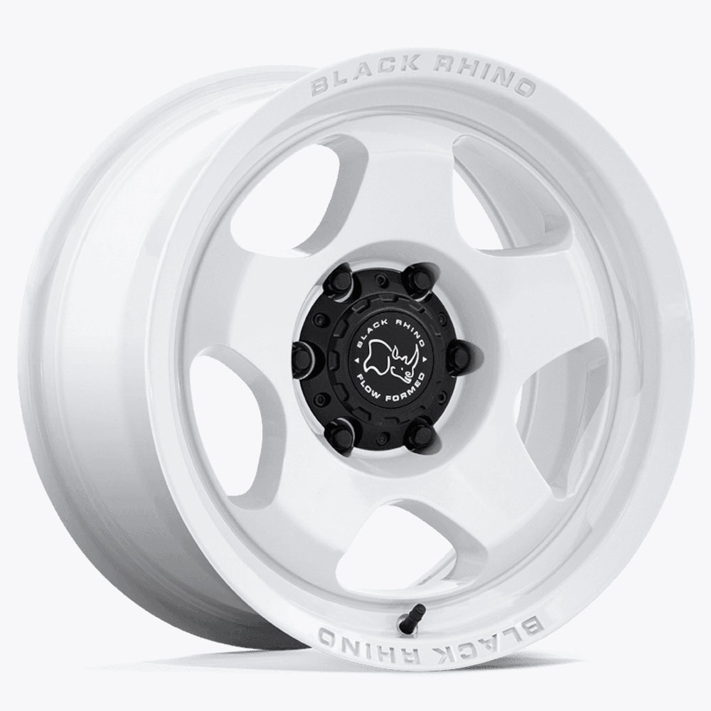 Gloss White Black Rhino Sol Wheels