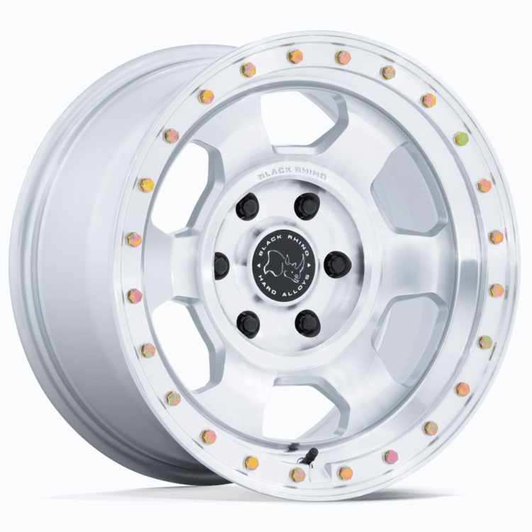 Silver Machined Black Rhino Trooper Wheels