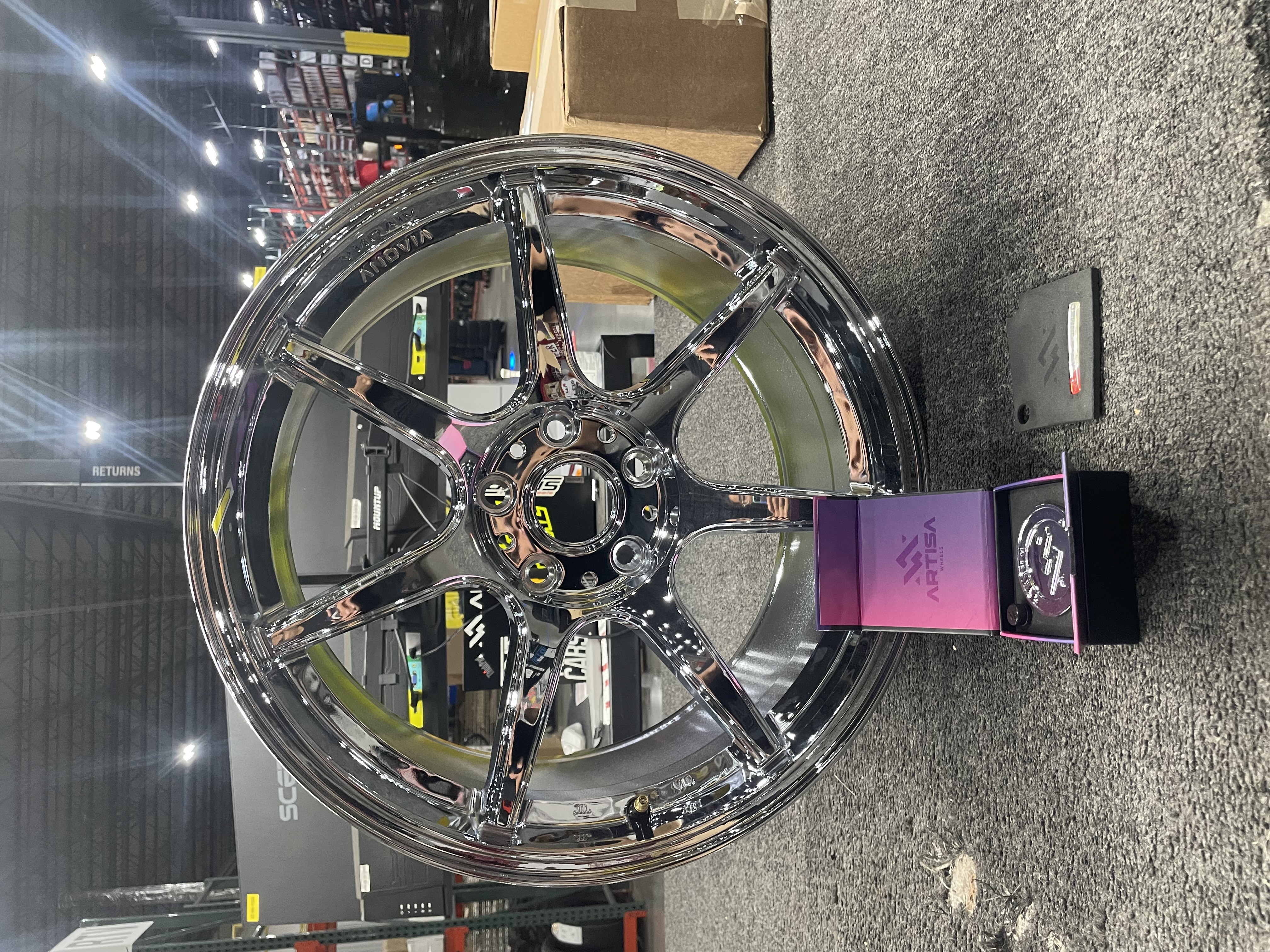 Blemished Single 18x9.5 Chrome Wheel Anovia Kano 5x4.5 38 | eBay