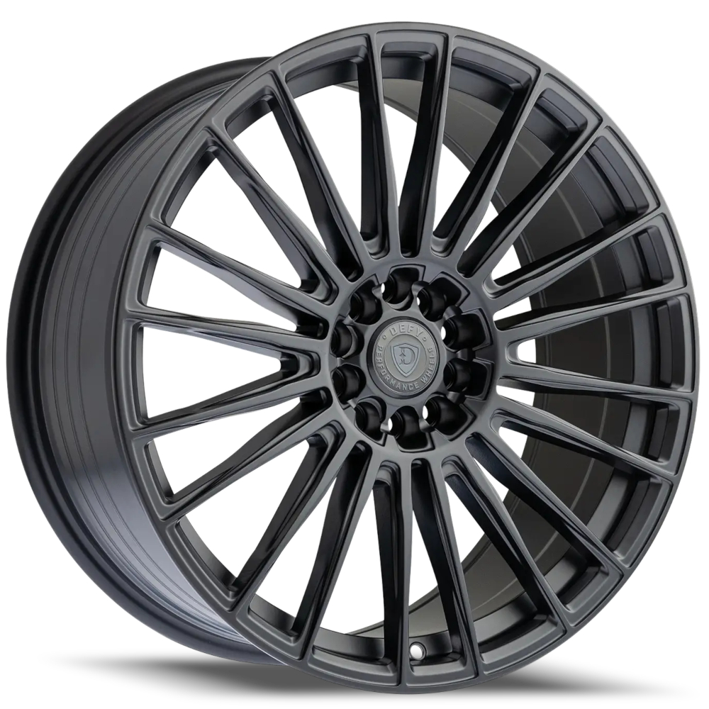 Satin Black Defy D14 Wheels
