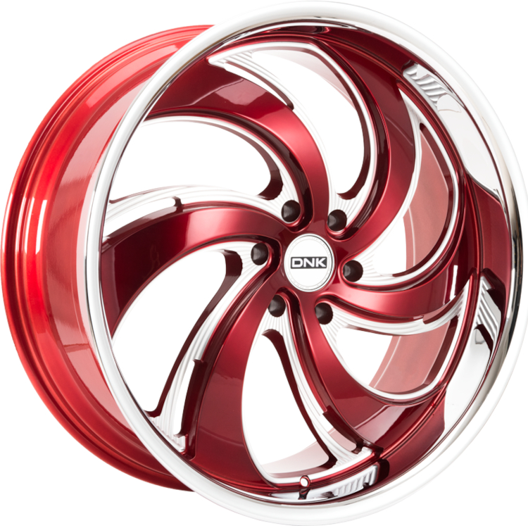 Red Milled DNK 702 Wheels