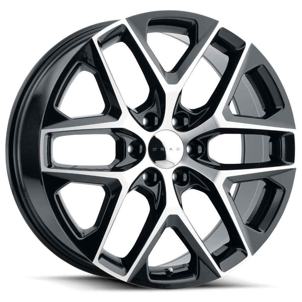 Black Machined Drag DR85 Wheels