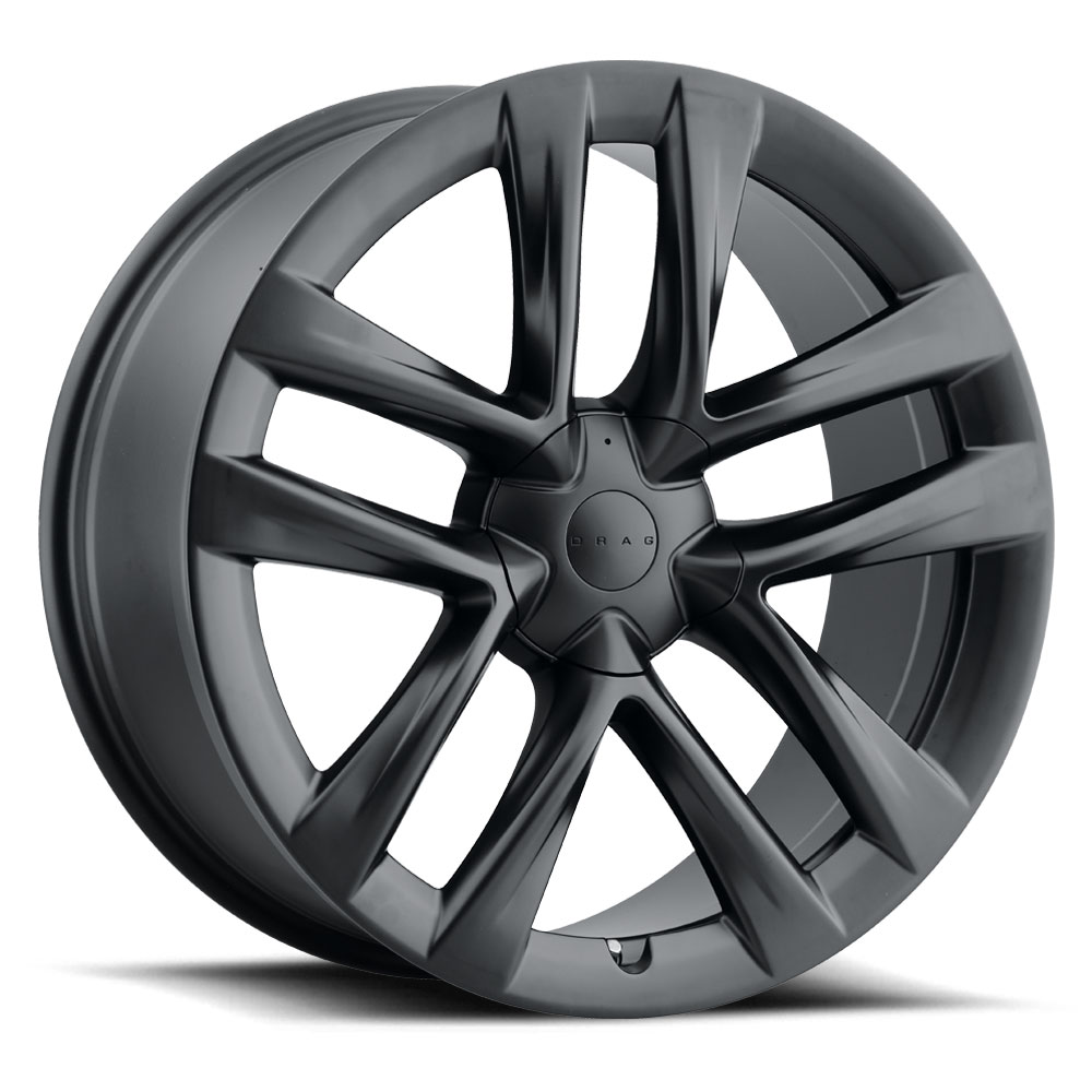 Flat Black Drag DR86 Wheels