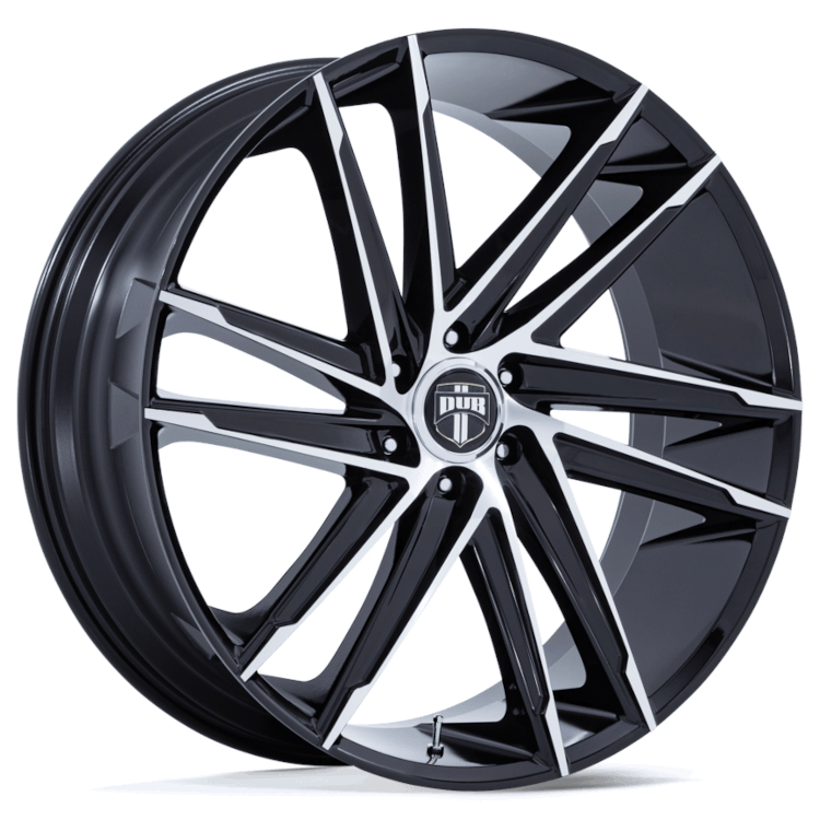 Black Machined DUB Blaze Wheels