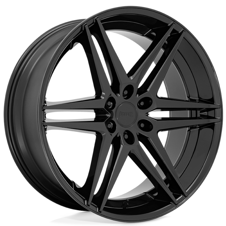 Gloss Black DUB Dirty Dog Wheels