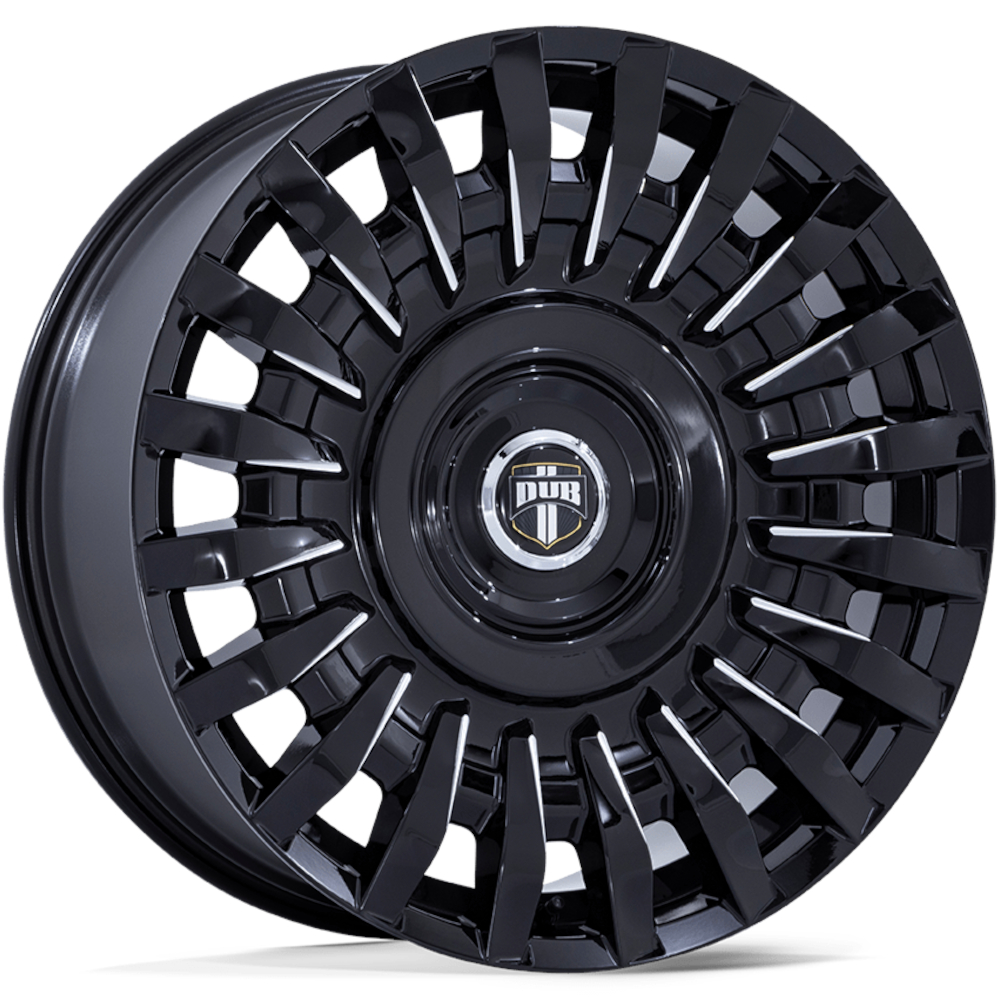 Black Milled DUB Honcho Wheels