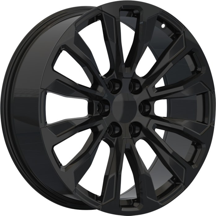 Gloss Black Eclipse Replica 204 Wheels
