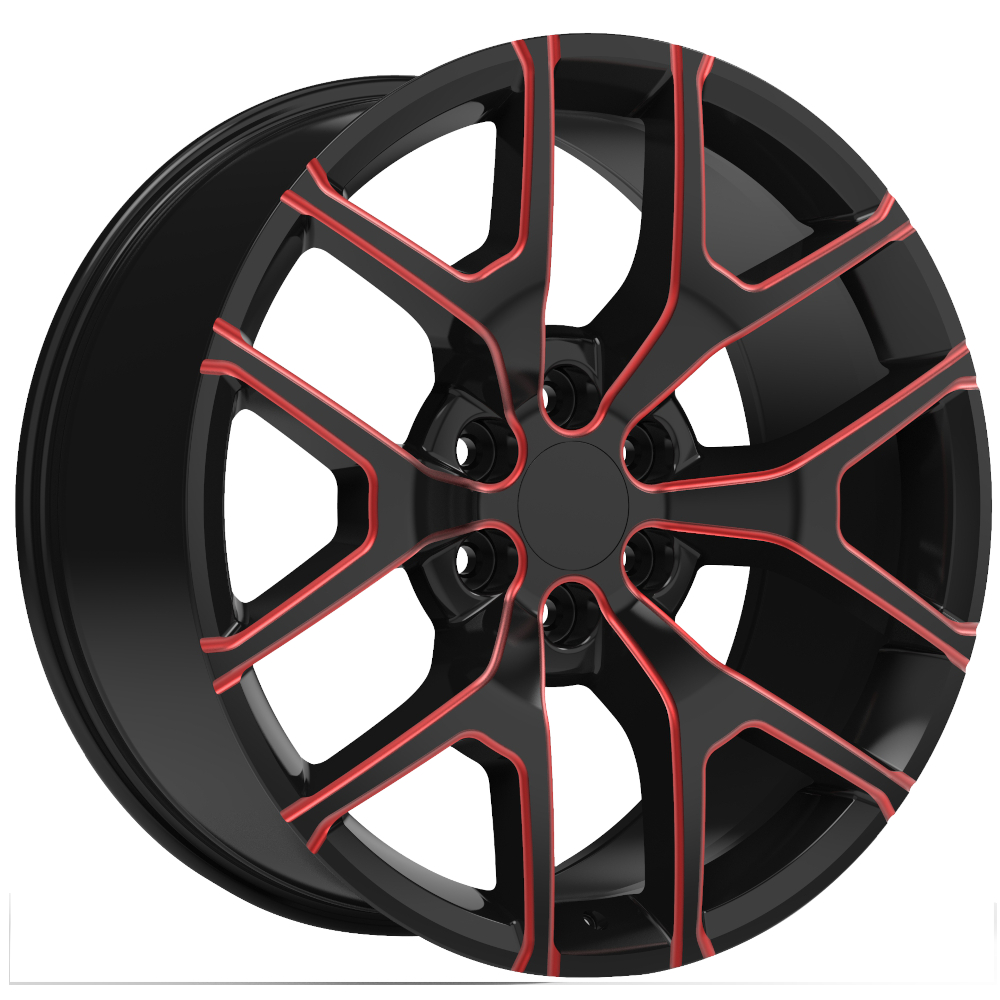 Black Red Eclipse Replica 288 Wheels