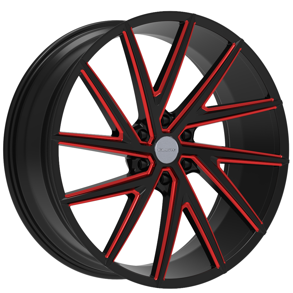 Black Red Elure 50 Wheels
