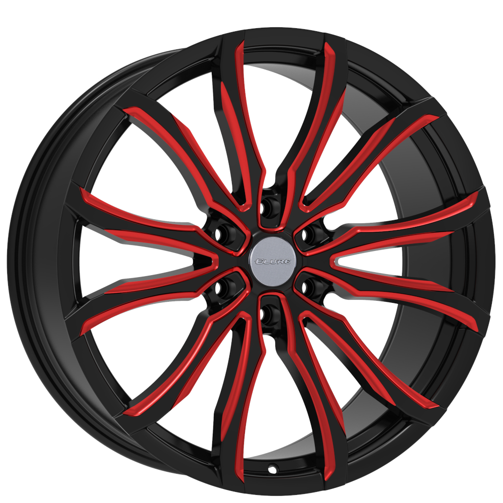 Black Red Elure 52 Wheels
