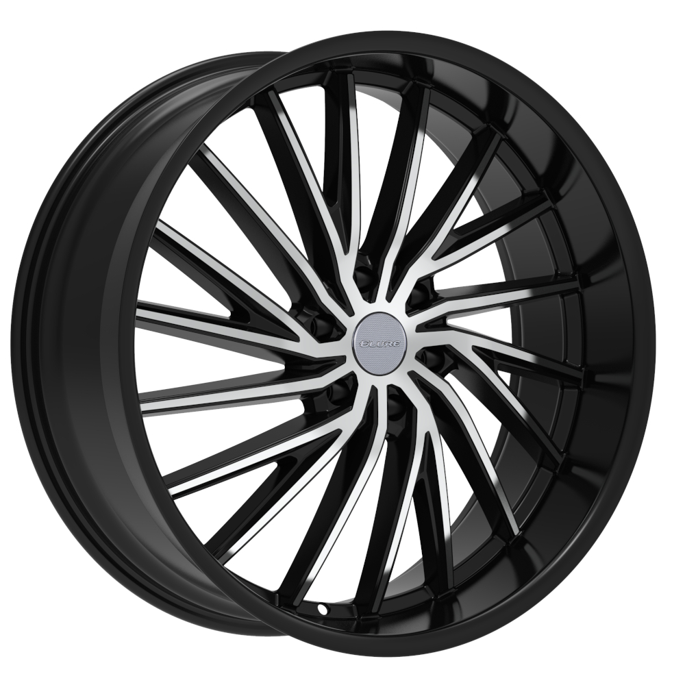 Black Machined Elure 54 Wheels