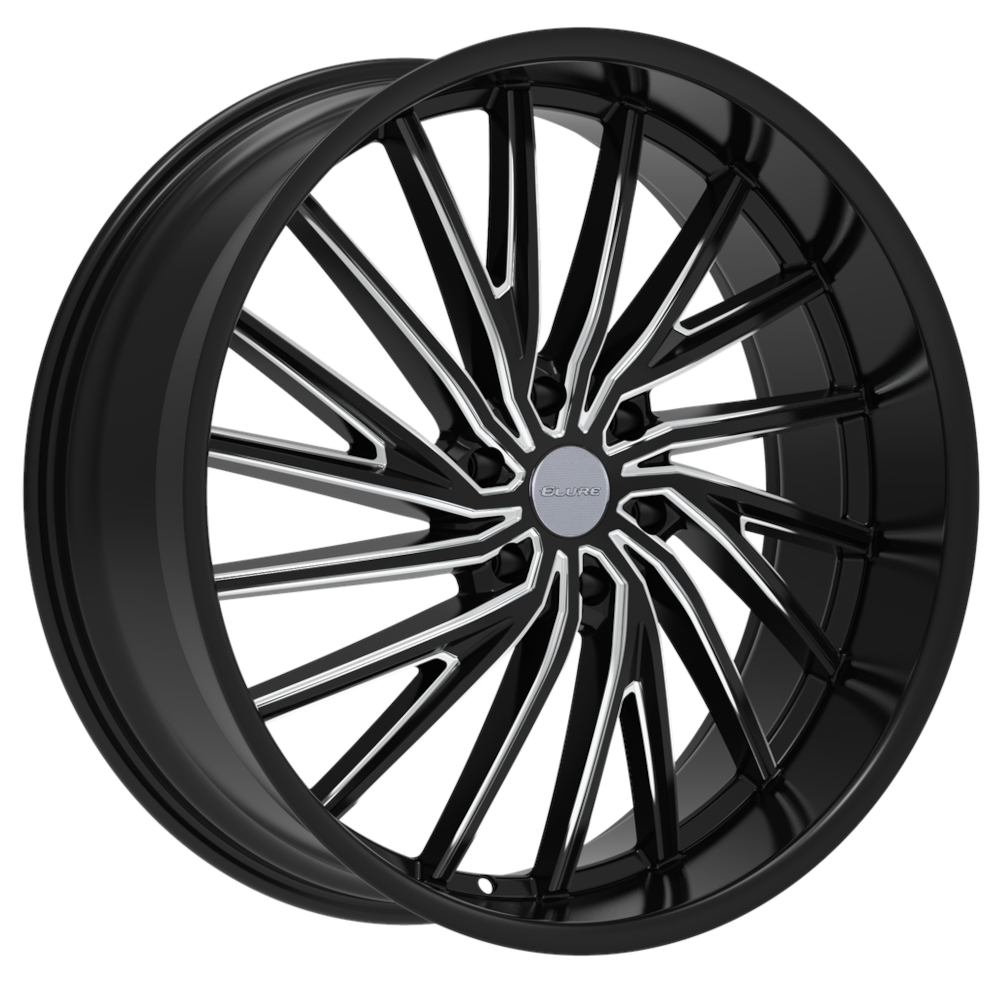 Black Milled Elure 54 Wheels