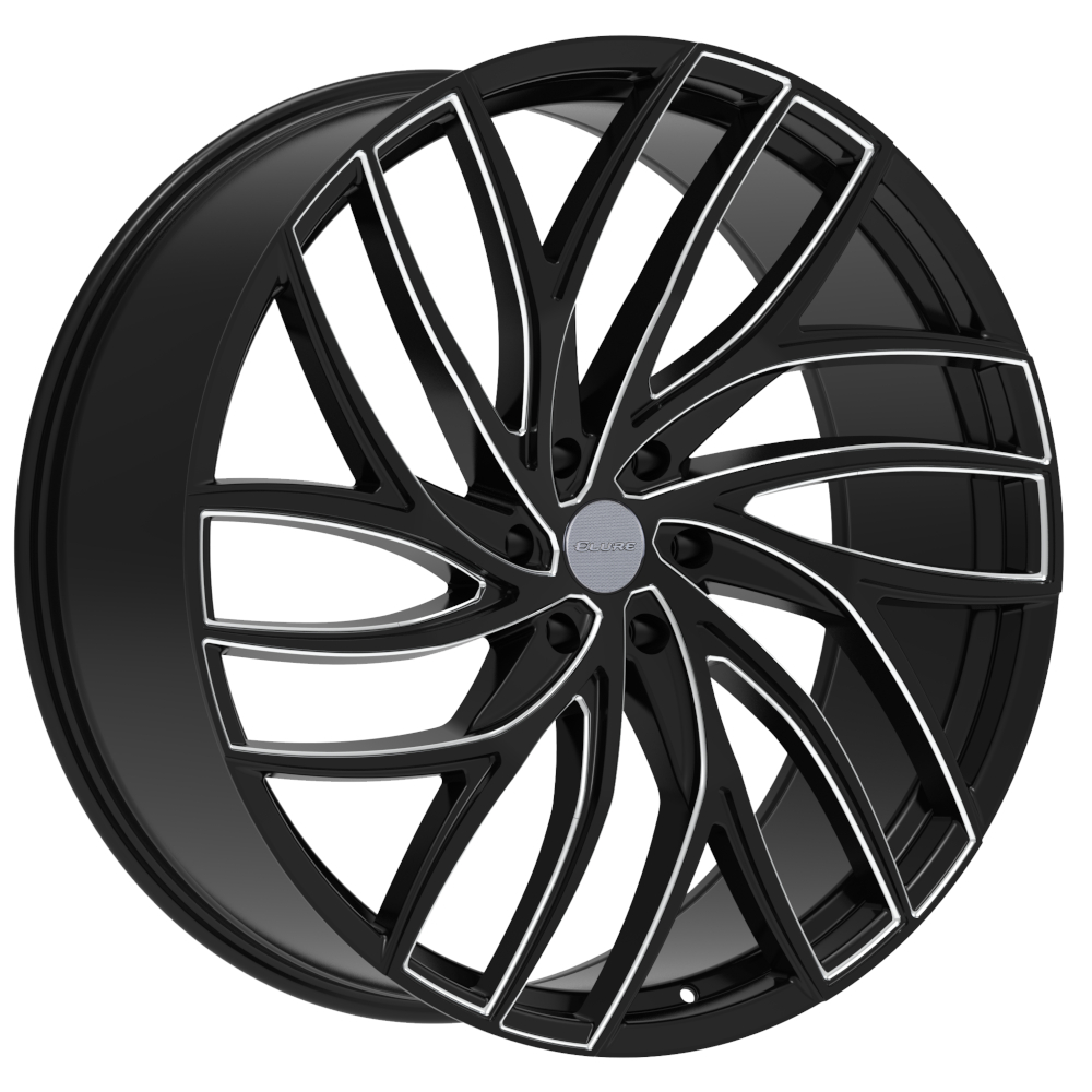 Black Milled Elure 56 Wheels