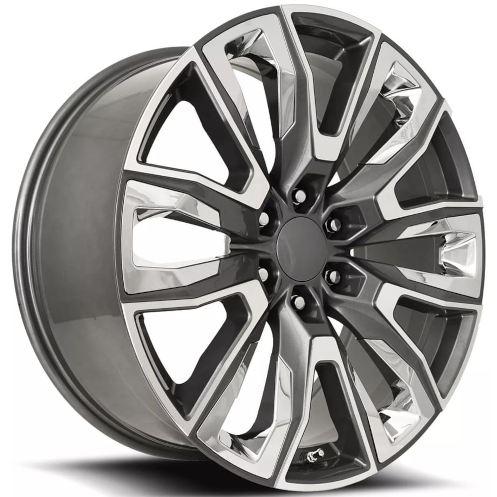 Gray Machined Factory Reproductions FR207 Wheels