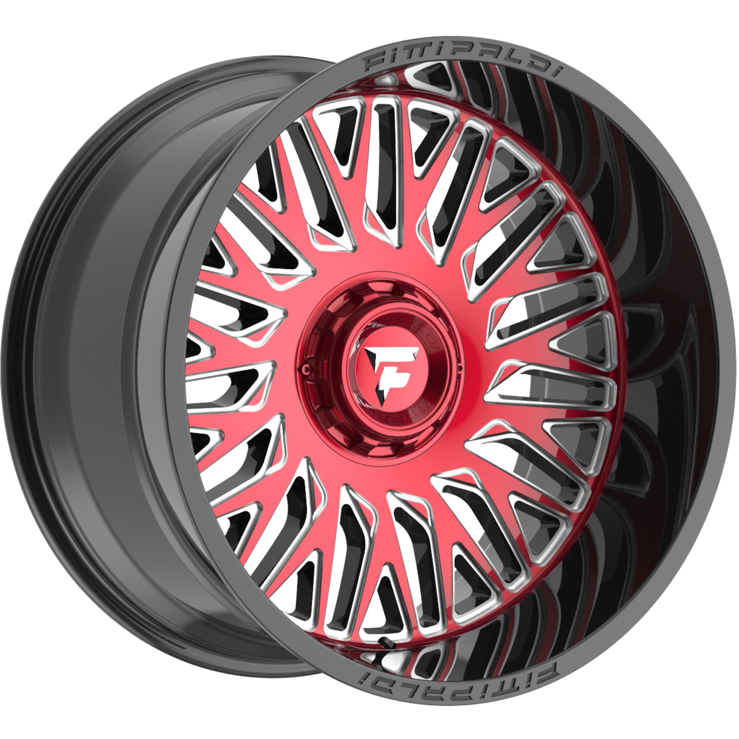 Black Red Fittipaldi Offroad FA07 Wheels