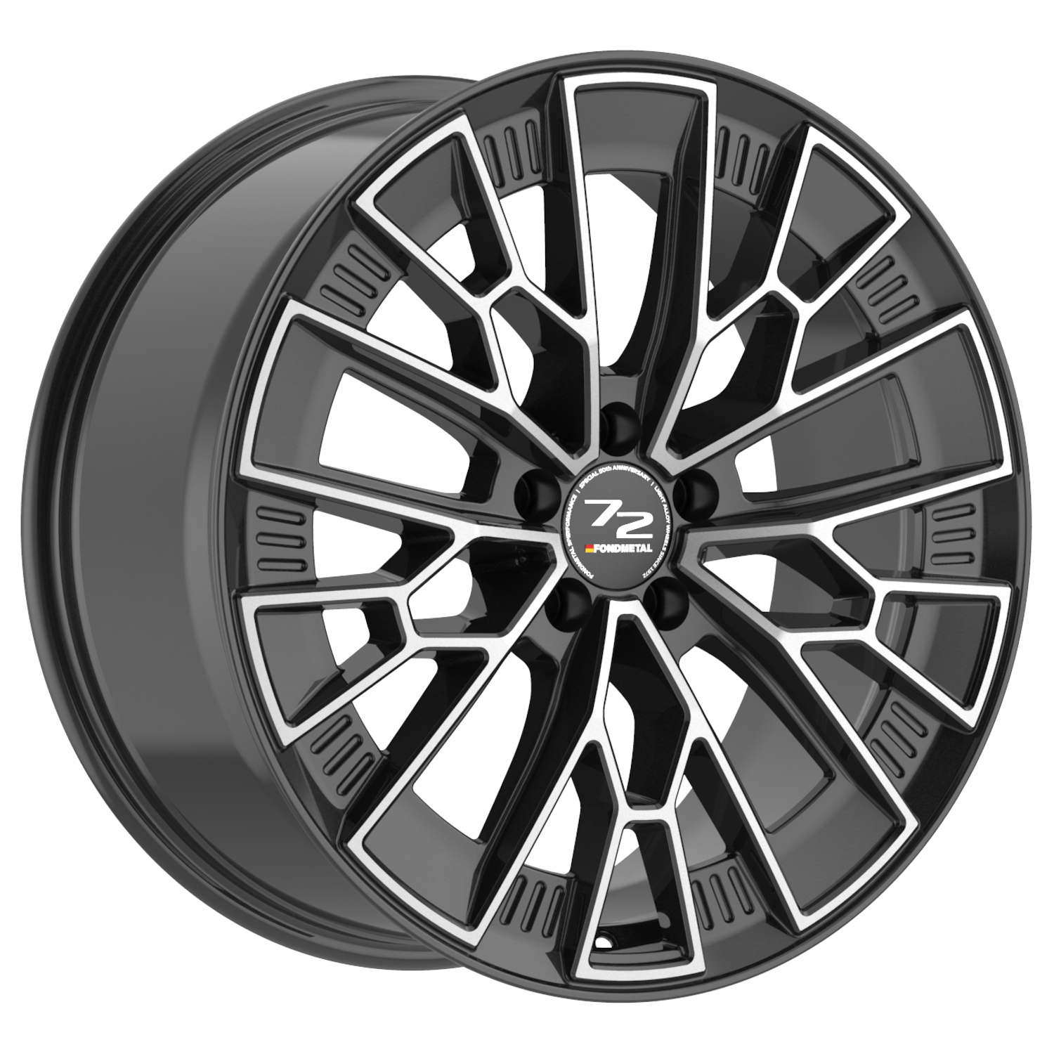 Black Machined Fondmetal 1972 Anniversary Wheels