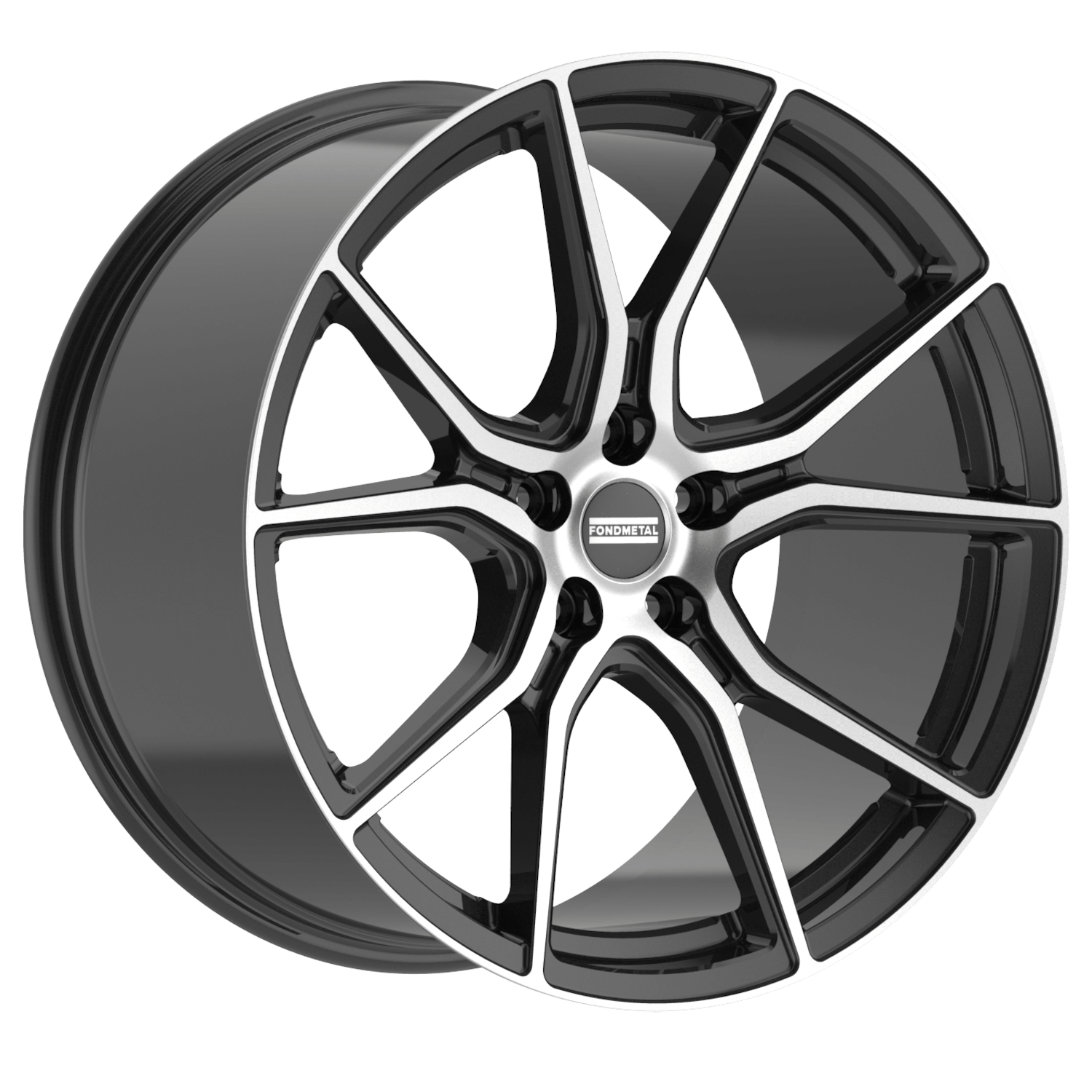 Black Machined Fondmetal STC-45 Wheels