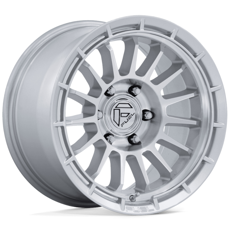 Silver Machined Fuel Ascend Wheels