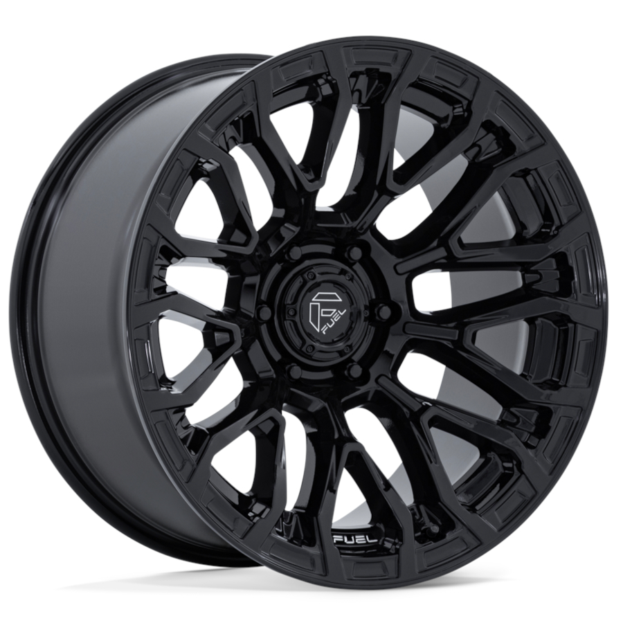 Gloss Black Fuel Chisel Wheels