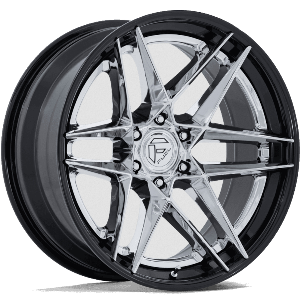 Chrome Black Fuel Flight Wheels