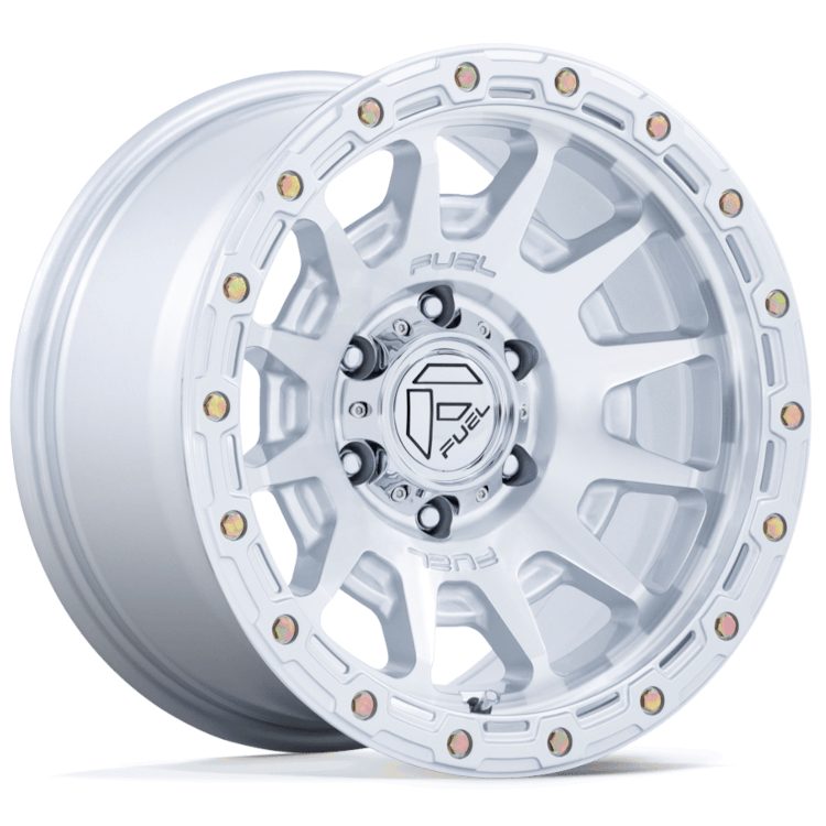 Silver Machined Fuel Fortress Wheels