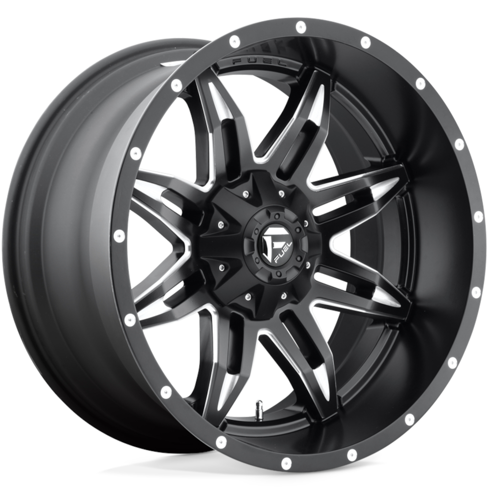 Black Milled Fuel Lethal Wheels