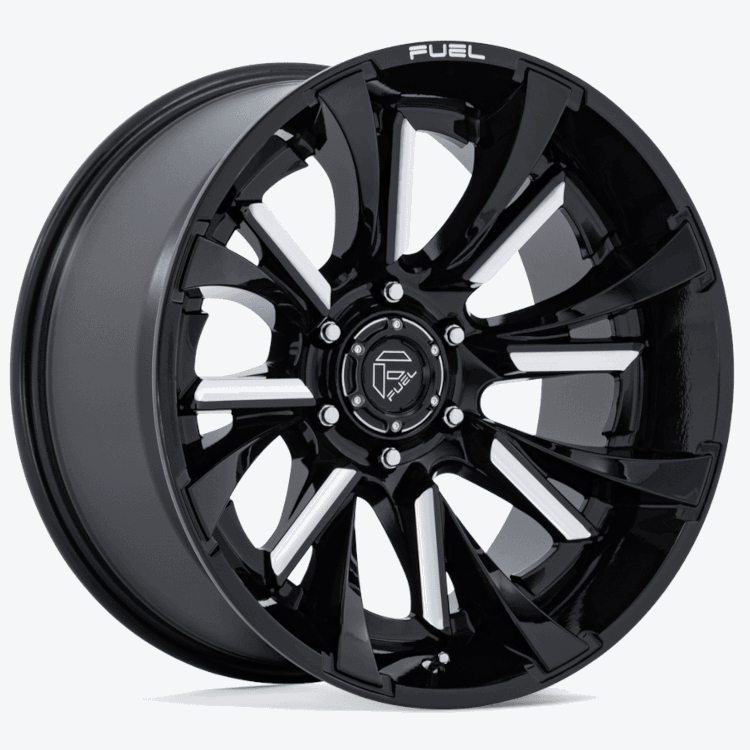 Black Milled Fuel Tantrum Wheels