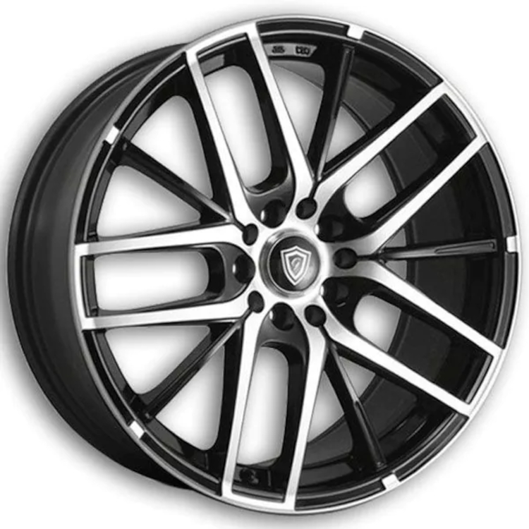 Black Machined G-Line G0033 Wheels