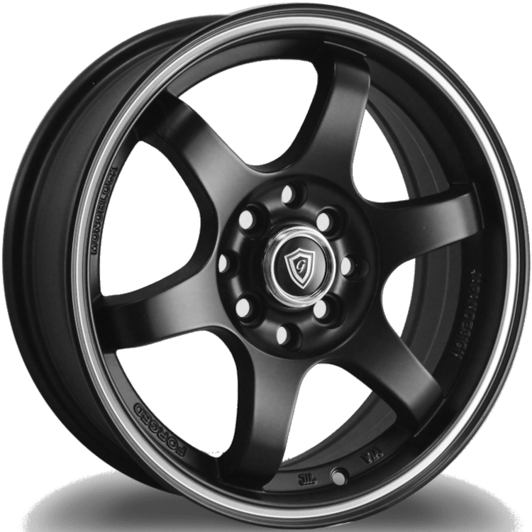 Satin Black Machined G-Line G6011 Wheels