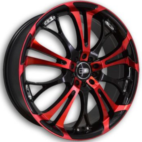 Black Red G-Line G667 Wheels
