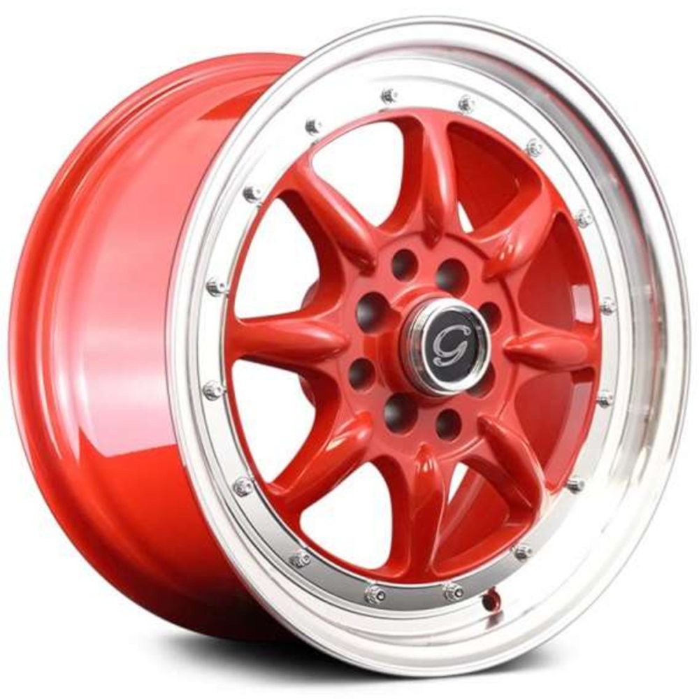 Red Polished G-Line G8009 Wheels
