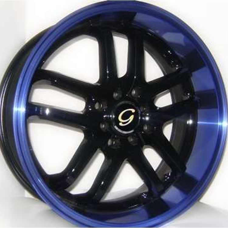 Black Blue G-Line G817 Wheels