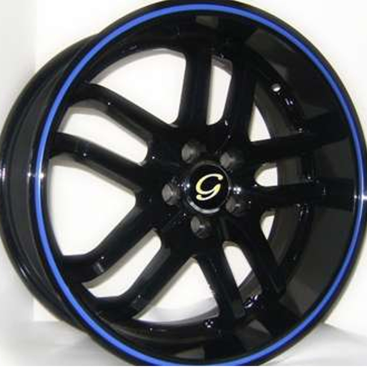 Black Blue Line G-Line G817 Wheels