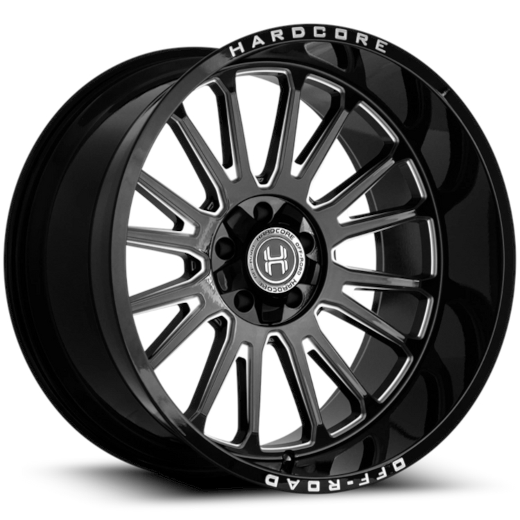 Black Milled Hardcore Offroad HC108 Wheels