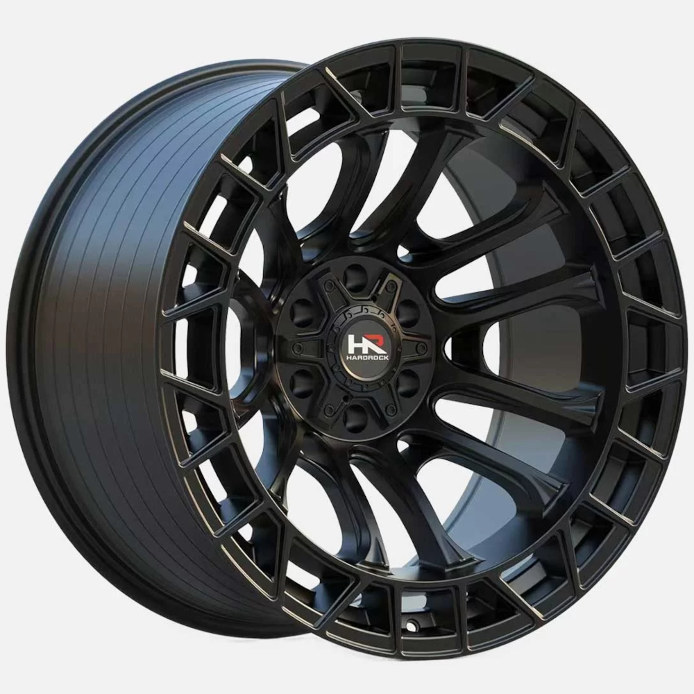 Satin Black Hardrock H111 Wheels