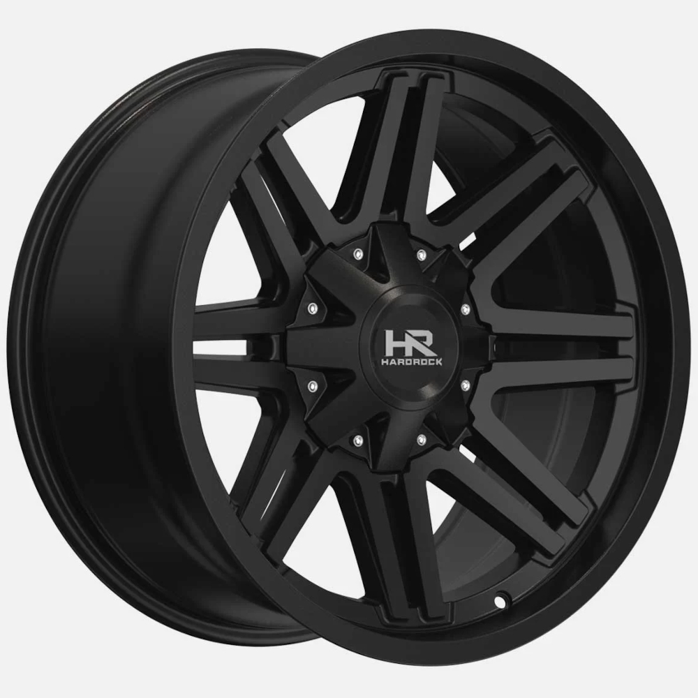 Gloss Black Hardrock Warrior Wheels