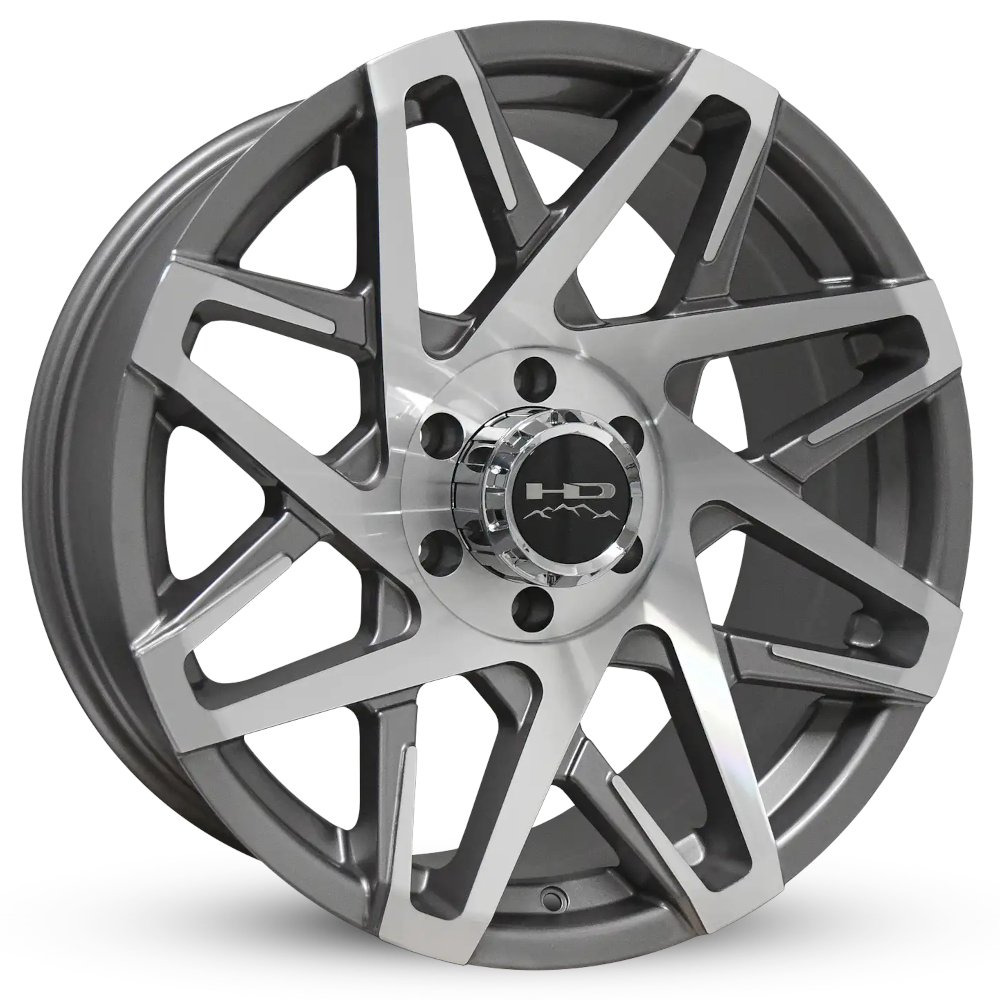 Gunmetal Machined HD Canyon Trailer Wheels