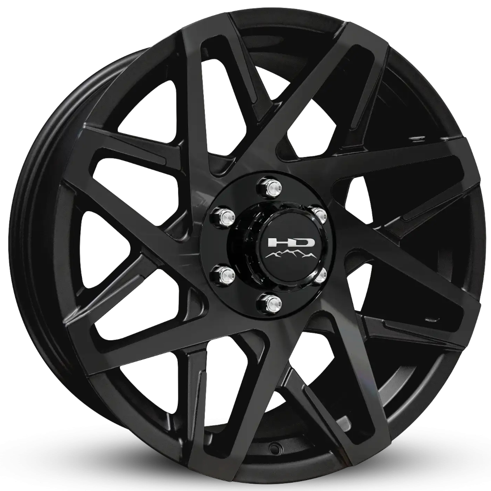 Satin Black HD Canyon Trailer Wheels