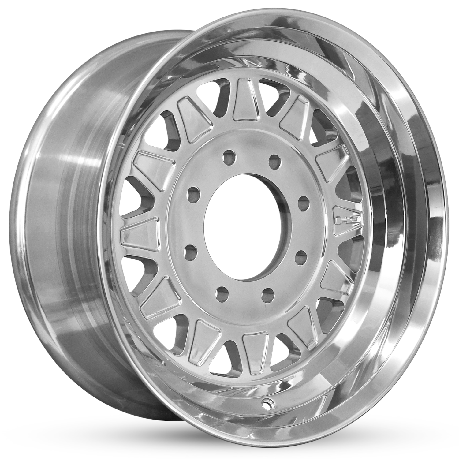 Polished HD HDT Trailer Wheels