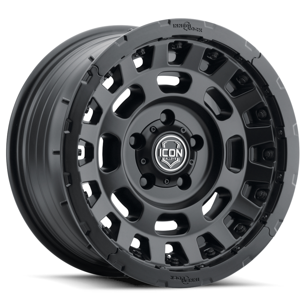 Satin Black Icon Alloys Hammer Pro Wheels